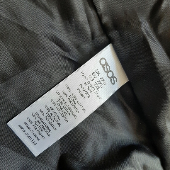 Asos xxs black corduroy jacket - Picture 4 of 5